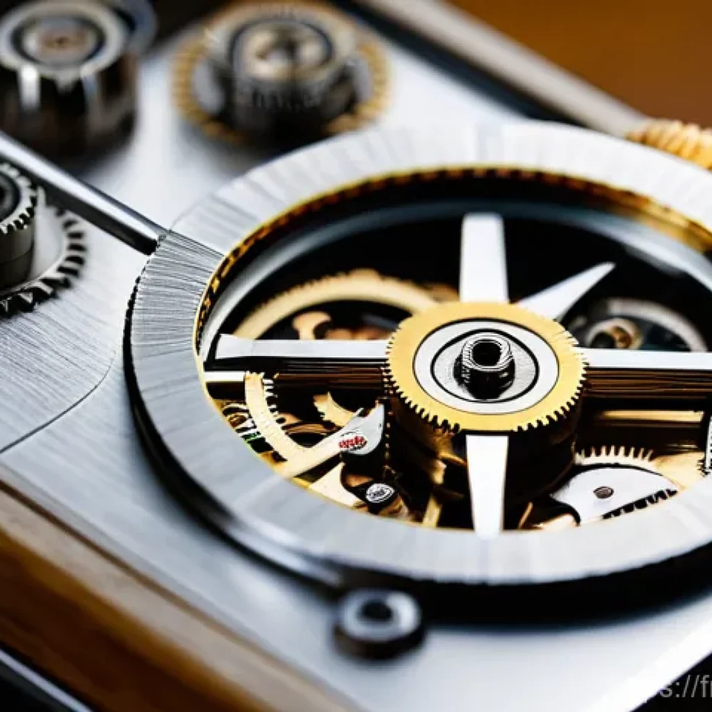 세이코 크로노그래프 기술 리뷰 - The Artisan's Precision: Mechanical Chronograph Assembly**
A close-up, high-definition photograph fr...