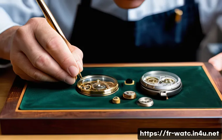 스위스 명품 시계 브랜드 TOP 5 - A highly detailed close-up of a Swiss luxury watchmaker&rsquo;s workshop, showcasing a skilled artisan in ...
