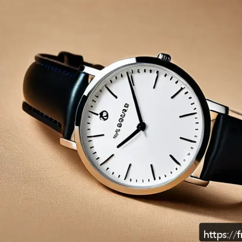 Home 28 중저가 브랜드 시계 추천 - A sleek, eco-friendly wristwatch crafted from recycled stainless steel with a satin-polished finish,...
